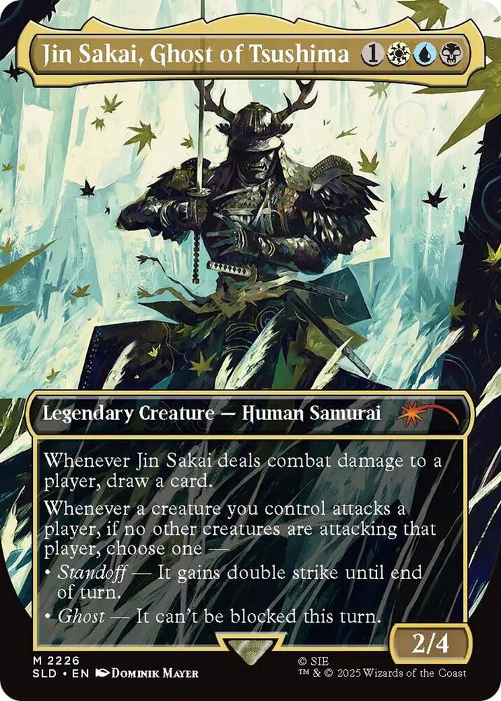 Jin Sakai, Ghost of Tsushima 2226 card from Secret Lair Drop Series
