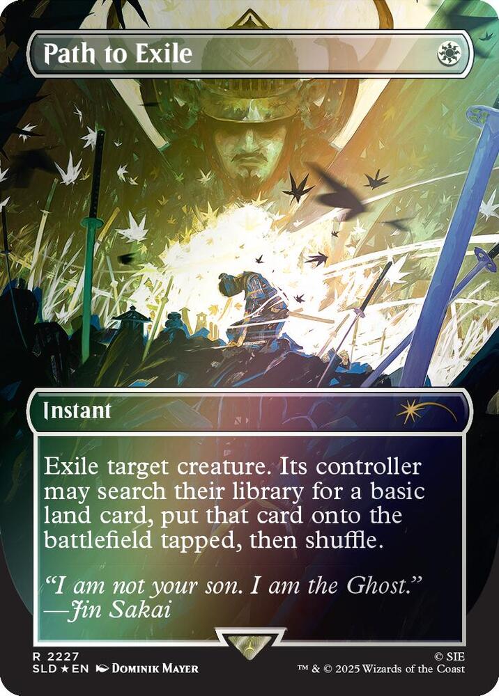Path to Exile (Rainbow Foil) 2227 card from Secret Lair Drop Series