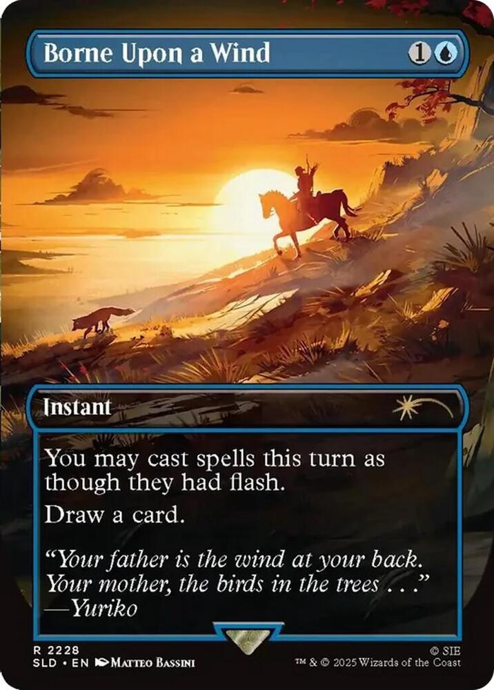 Borne Upon a Wind 2228 card from Secret Lair Drop Series