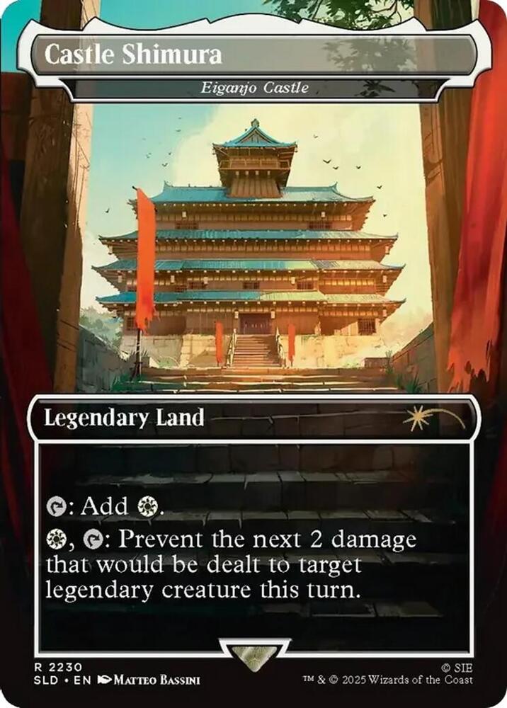 Castle Shimura - Eiganjo Castle 2230 card from Secret Lair Drop Series