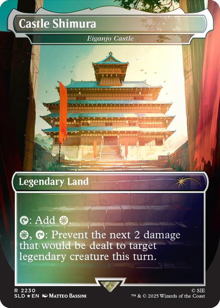 Castle Shimura - Eiganjo Castle (Rainbow Foil) 2230 card from Secret Lair Drop Series