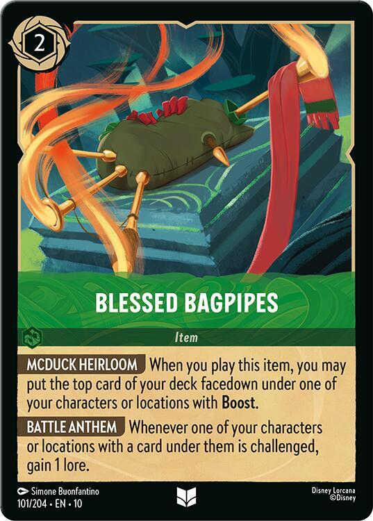Blessed Bagpipes 101/204 card from Whispers in the Well