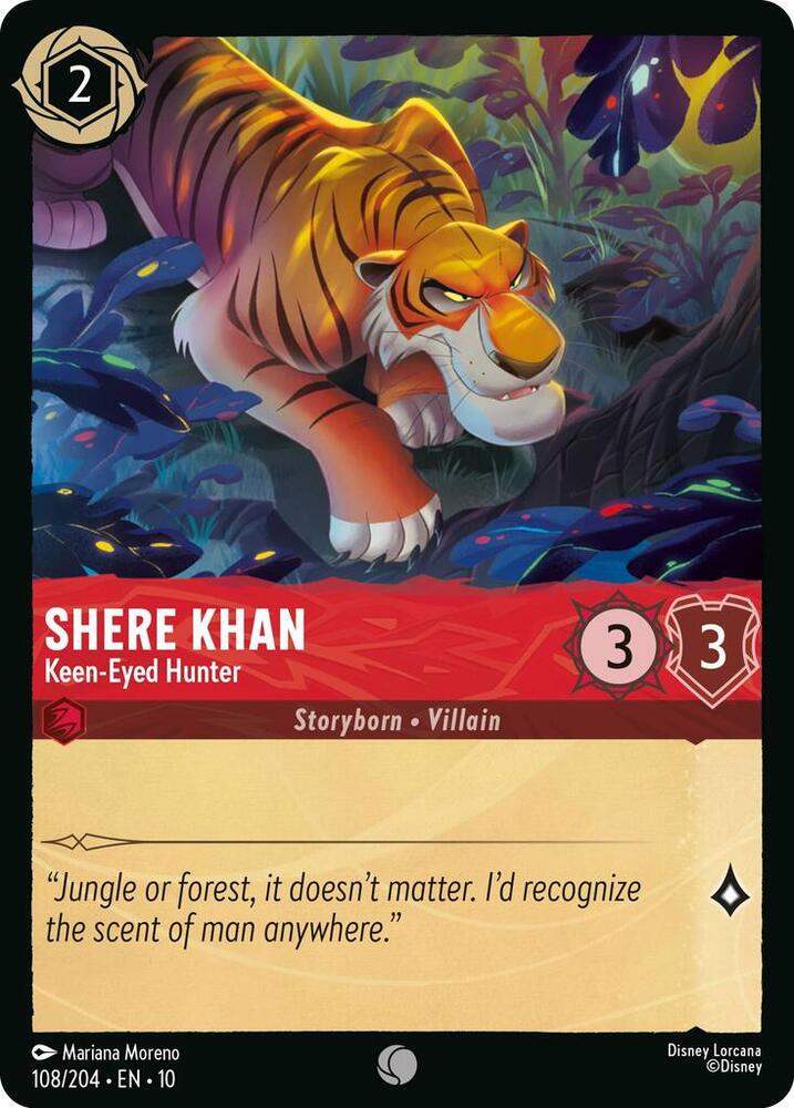 Shere Khan - Keen-Eyed Hunter 108/204 card from Whispers in the Well
