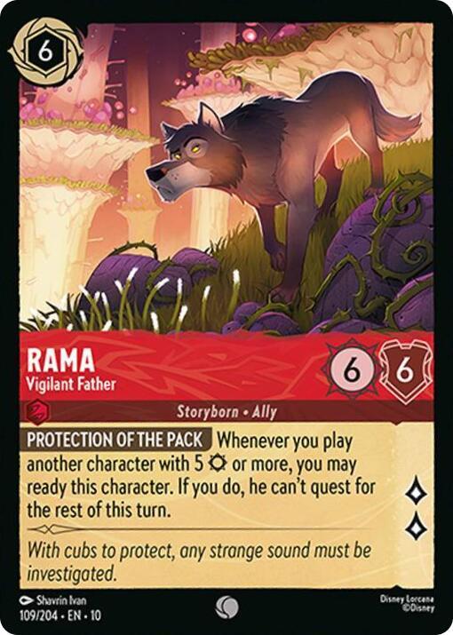 Rama - Vigilant Father 109/204 card from Whispers in the Well