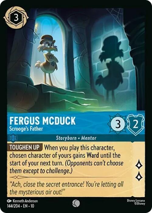 Fergus McDuck - Scrooge's Father 144/204 card from Whispers in the Well