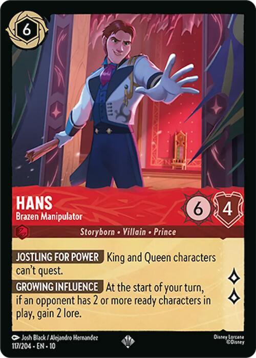 Hans - Brazen Manipulator 117/204 card from Whispers in the Well