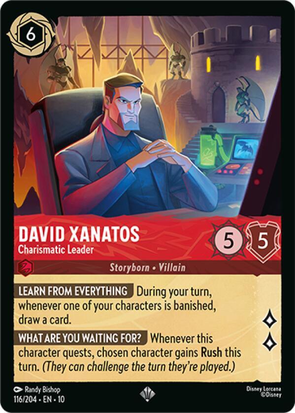 David Xanatos - Charismatic Leader 116/204 card from Whispers in the Well
