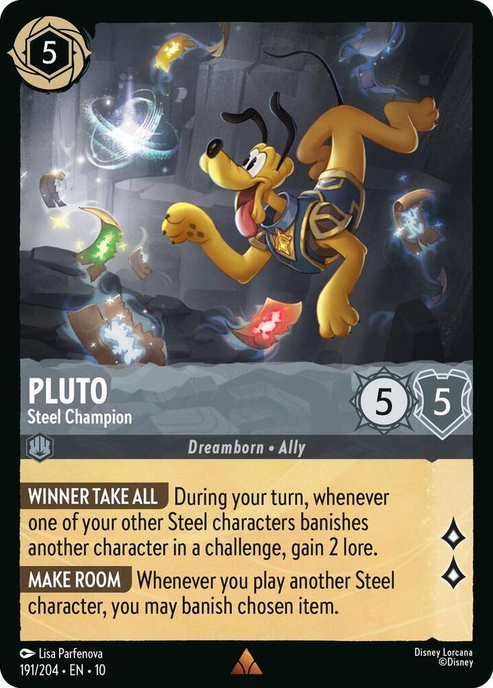 Pluto - Steel Champion 191/204 card from Whispers in the Well