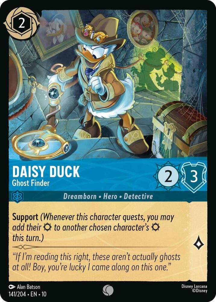 Daisy Duck - Ghost Finder 141/204 card from Whispers in the Well