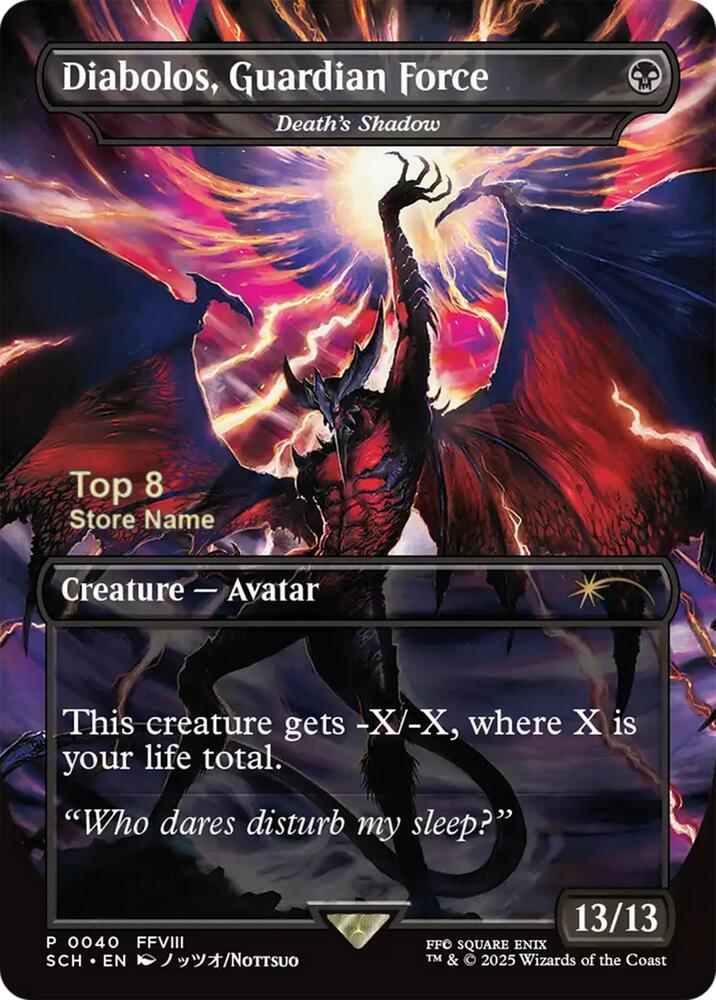 Diabolos, Guardian Force - Death's Shadow (Top 8) 40 card from Game Day & Store Championship Promos