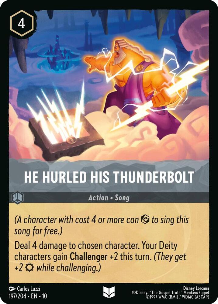 He Hurled His Thunderbolt 197/204 card from Whispers in the Well