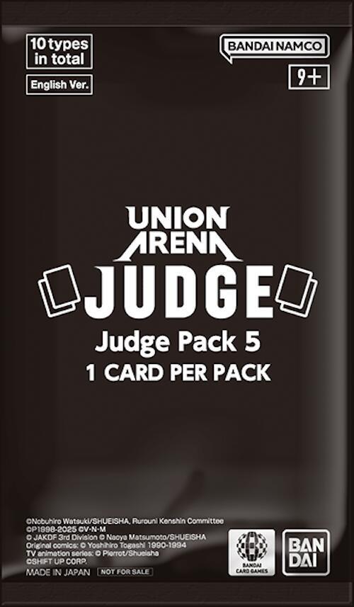 Union Arena Judge Pack 5 card from Union Arena Promotion Cards