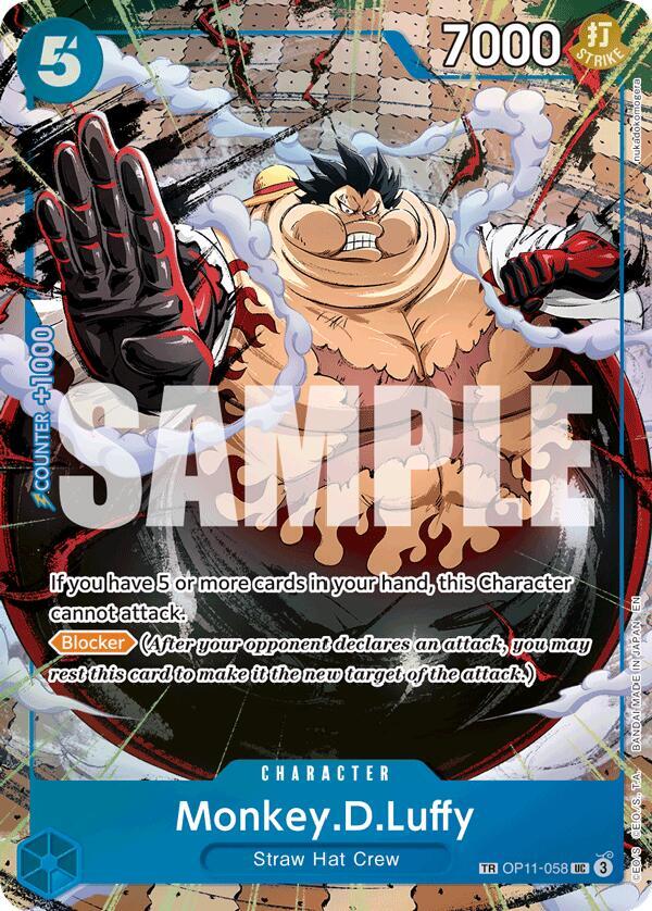 Monkey.D.Luffy (TR) OP11-058 card from Carrying On His Will