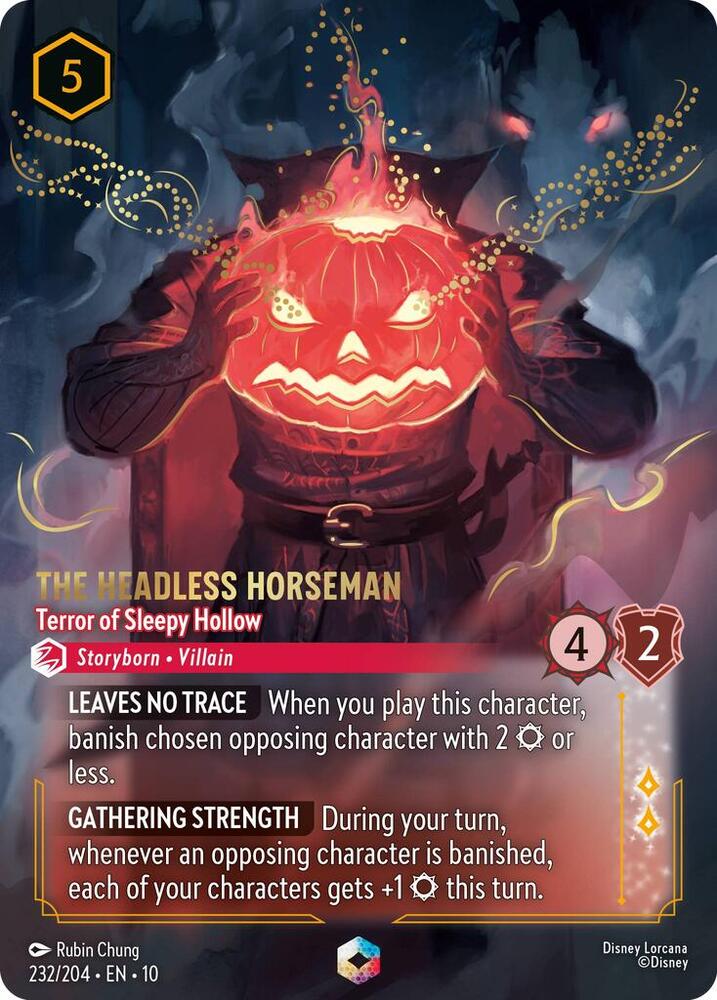 The Headless Horseman - Terror of Sleepy Hollow (Enchanted) 232/204 card from Whispers in the Well