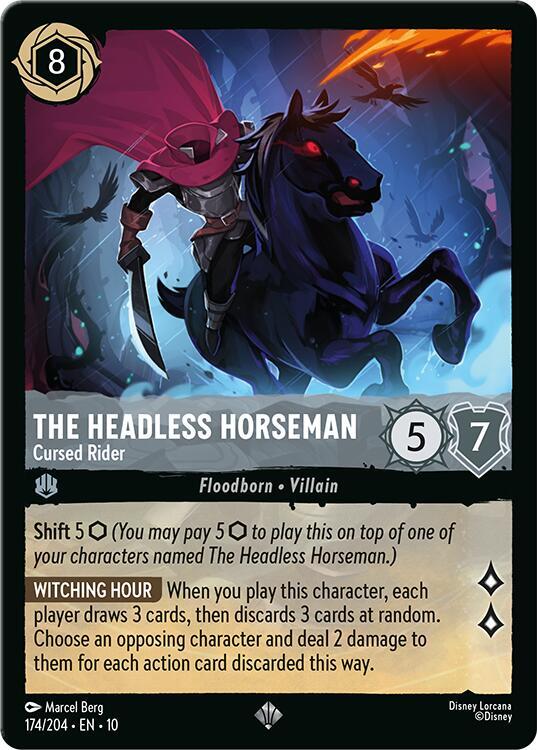 The Headless Horseman - Cursed Rider 174/204 card from Whispers in the Well