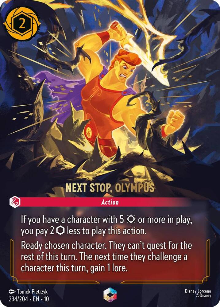 Next Stop, Olympus (Enchanted) 234/204 card from Whispers in the Well