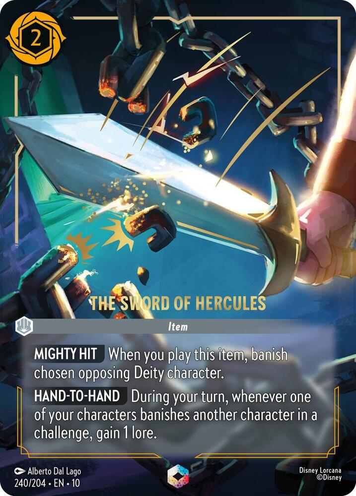 The Sword of Hercules (Enchanted) 240/204 card from Whispers in the Well