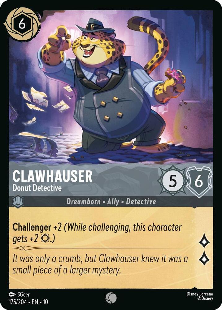 Clawhauser - Donut Detective 175/204 card from Whispers in the Well