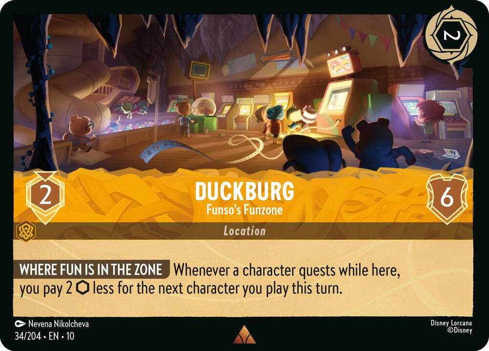 Duckburg - Funso's Funzone 34/204 card from Whispers in the Well