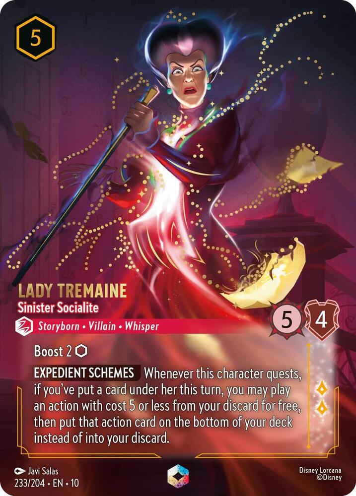 Lady Tremaine - Sinister Socialite (Enchanted) 233/204 card from Whispers in the Well