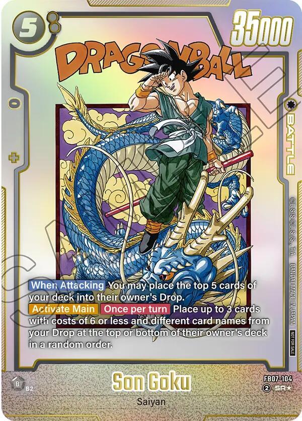 Son Goku FB07-104 card from Tournament and Championship Promos