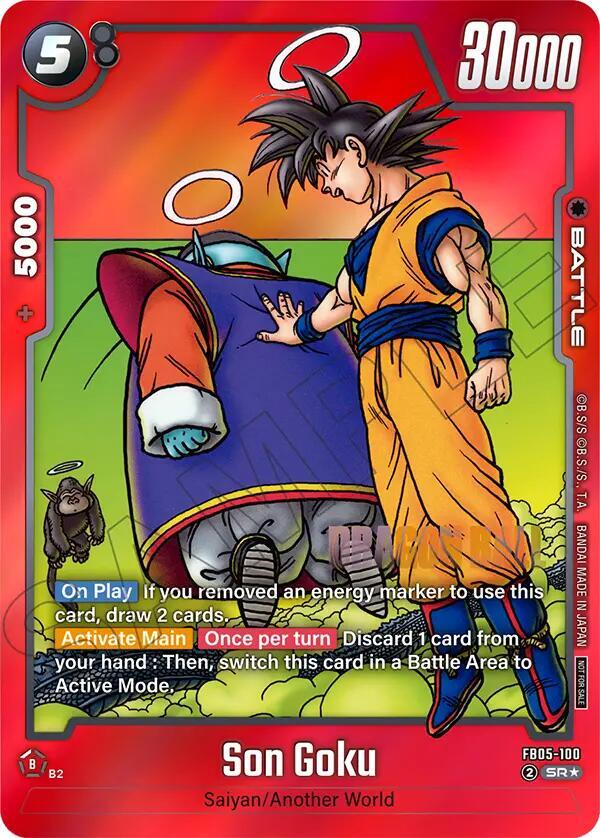Son Goku (Limited Pack MANGA Version 02) FB05-100 card from Tournament and Championship Promos