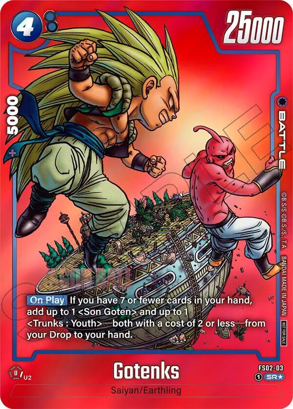 Gotenks (Limited Pack MANGA Version 02) FS02-03 card from Tournament and Championship Promos