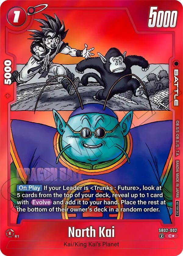 North Kai (Limited Pack MANGA Version 02) SB02-002 card from Tournament and Championship Promos