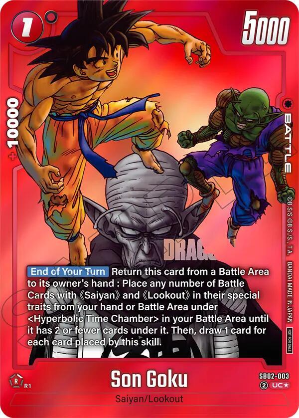 Son Goku (Limited Pack MANGA Version 02) SB02-003 card from Tournament and Championship Promos