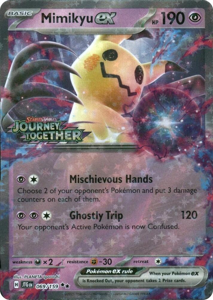Mimikyu ex (Journey Together Stamped) 069/159 card from Miscellaneous Cards & Products