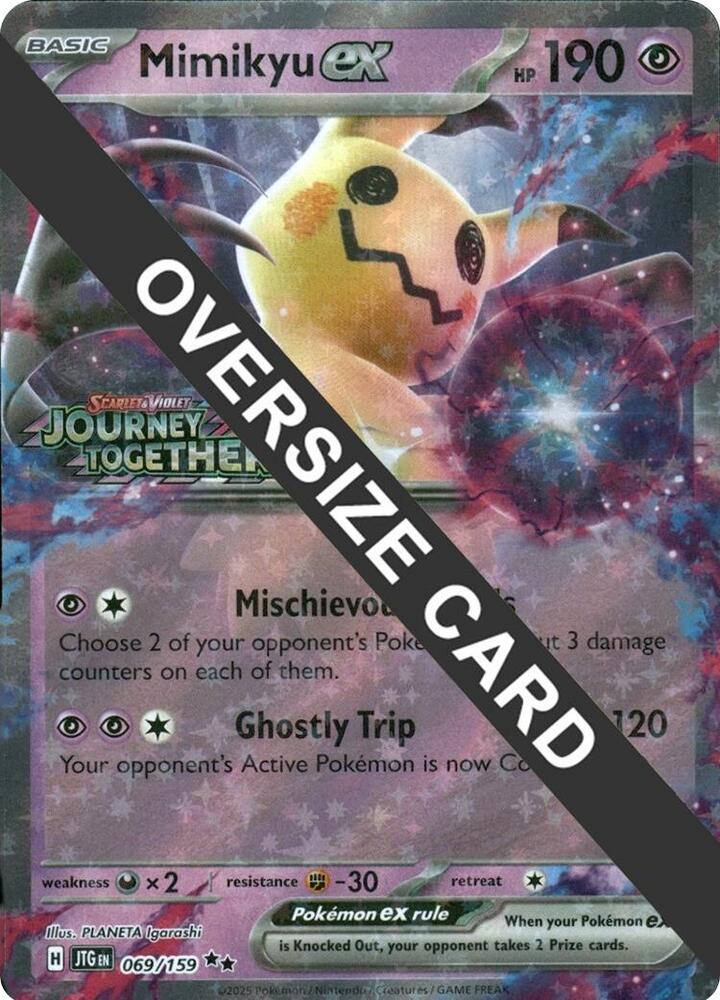 Mimikyu ex (Journey Together Stamped) 069/159 card from Jumbo Cards