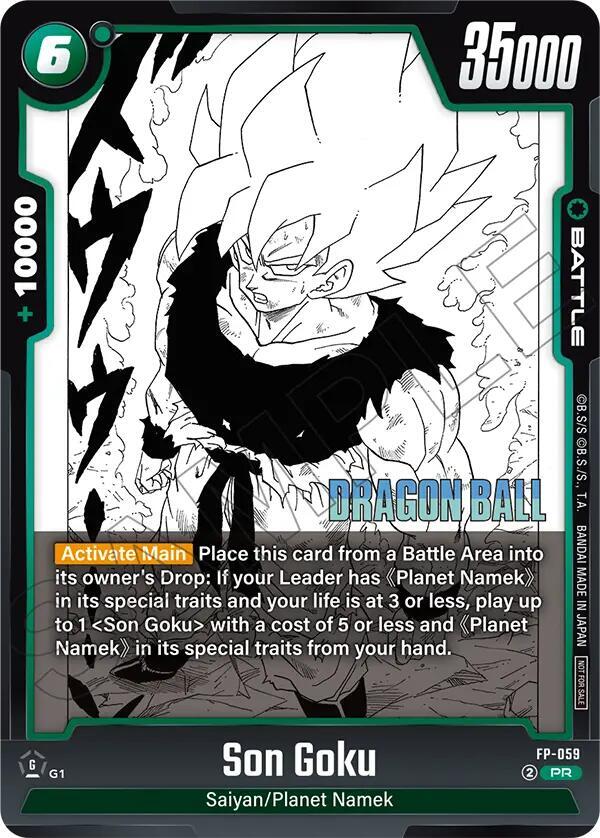 Son Goku FP-059 card from Tournament and Championship Promos