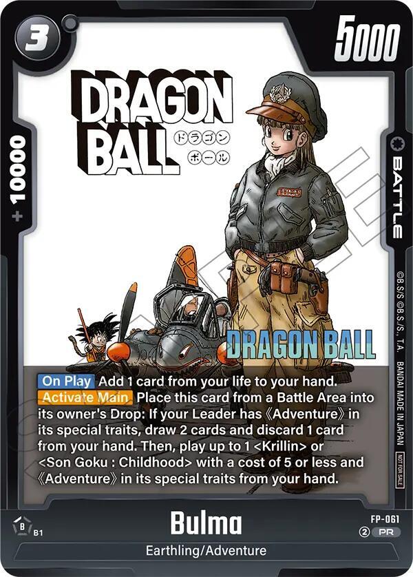 Bulma FP-061 card from Tournament and Championship Promos