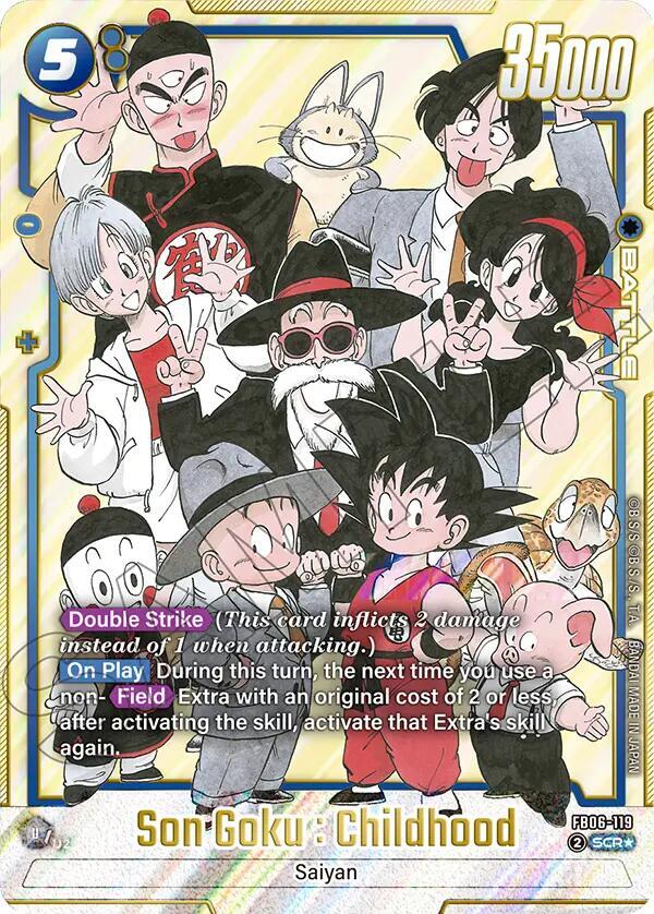 Son Goku : Childhood (Alternate Art) FB06-119 card from Manga Booster 02