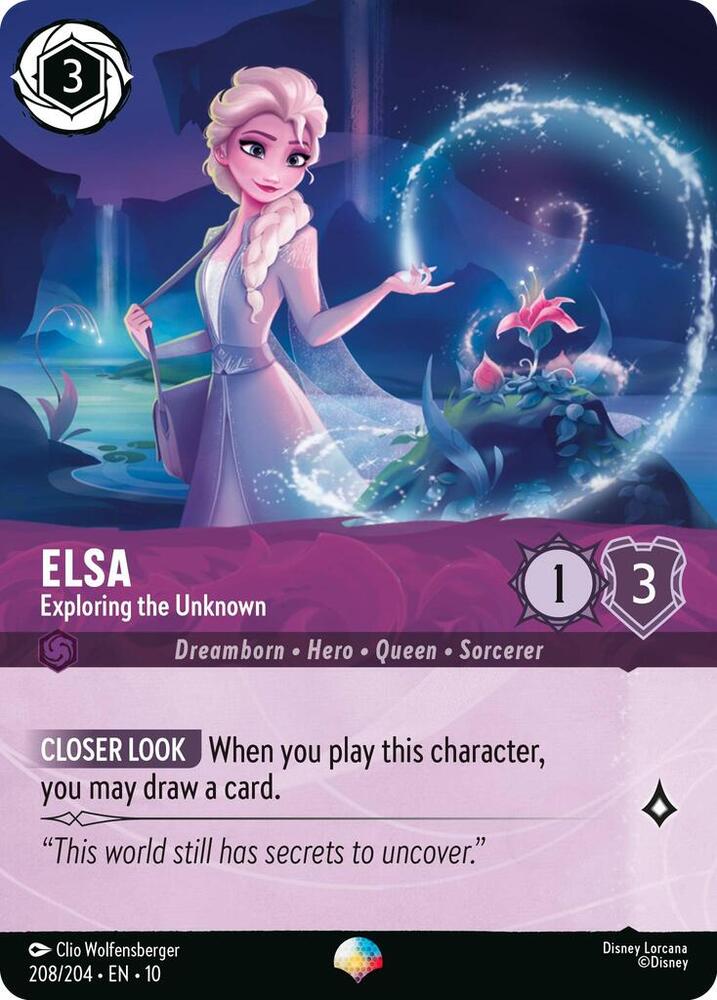 Elsa - Exploring the Unknown (Epic) 208/204 card from Whispers in the Well