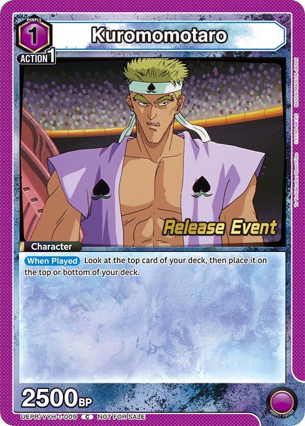 Kuromomotaro UEPR/YYH-1-009 card from UE13BT: Yu Yu Hakusho: Ghost Files Release Event Cards