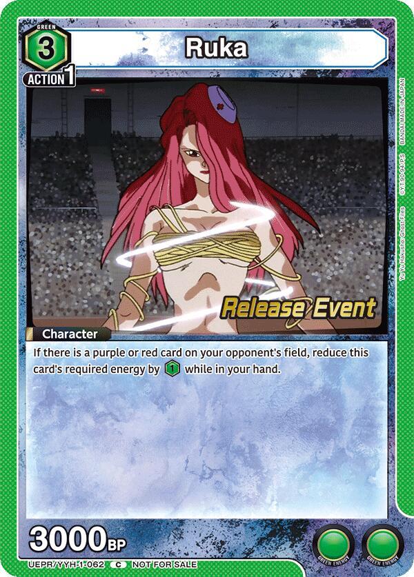 Ruka UEPR/YYH-1-062 card from UE13BT: Yu Yu Hakusho: Ghost Files Release Event Cards