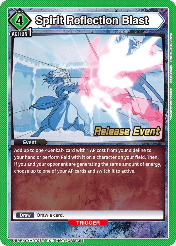 Spirit Reflection Blast UEPR/YYH-1-067 card from UE13BT: Yu Yu Hakusho: Ghost Files Release Event Cards