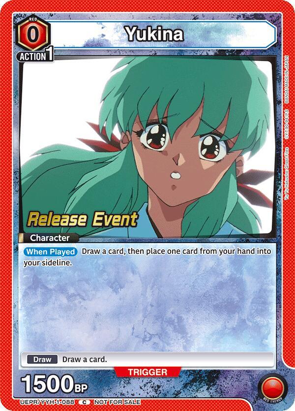 Yukina UEPR/YYH-1-088 card from UE13BT: Yu Yu Hakusho: Ghost Files Release Event Cards
