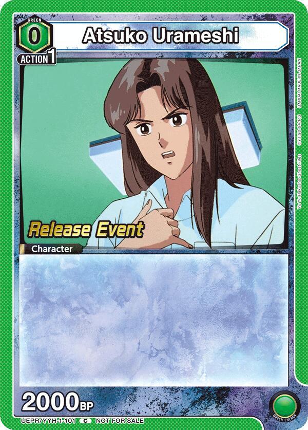 Atsuko Urameshi UEPR/YYH-1-101 card from UE13BT: Yu Yu Hakusho: Ghost Files Release Event Cards