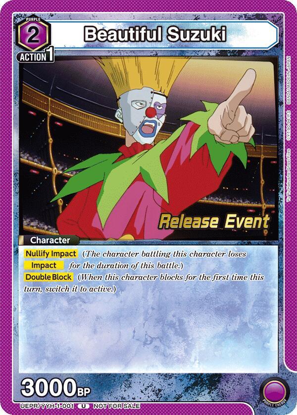 Beautiful Suzuki UEPR/YYH-1-001 card from UE13BT: Yu Yu Hakusho: Ghost Files Release Event Cards