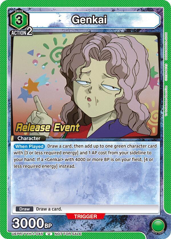 Genkai UEPR/YYH-1-045 card from UE13BT: Yu Yu Hakusho: Ghost Files Release Event Cards