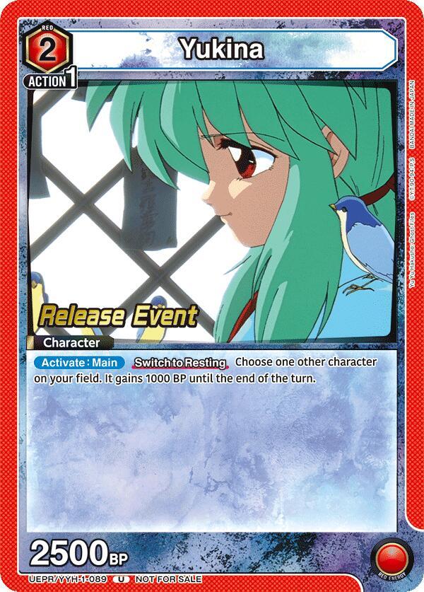 Yukina UEPR/YYH-1-089 card from UE13BT: Yu Yu Hakusho: Ghost Files Release Event Cards