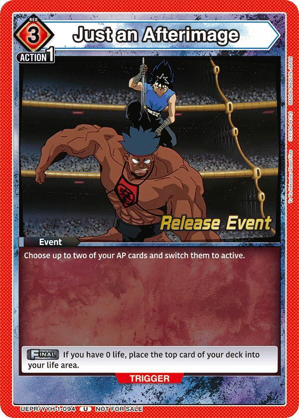 Just an Afterimage UEPR/YYH-1-094 card from UE13BT: Yu Yu Hakusho: Ghost Files Release Event Cards