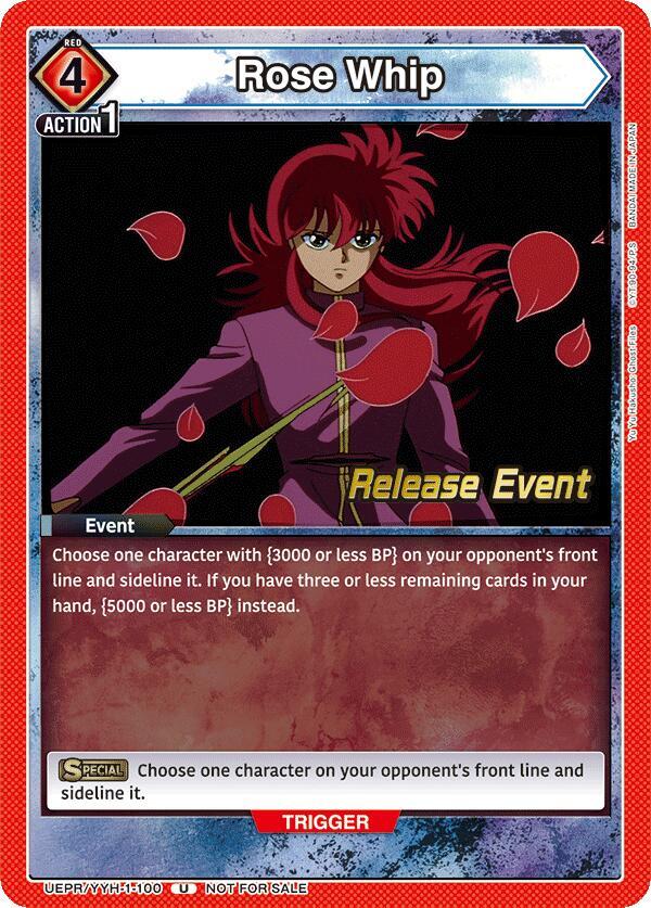 Rose Whip UEPR/YYH-1-100 card from UE13BT: Yu Yu Hakusho: Ghost Files Release Event Cards