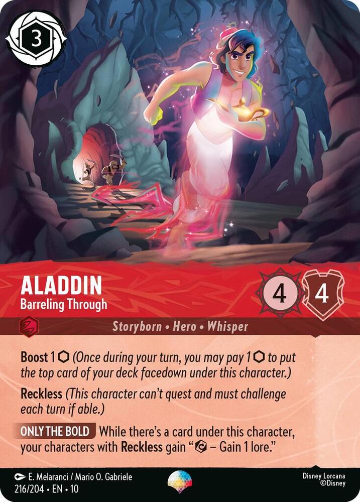 Aladdin - Barreling Through (Epic) 216/204 card from Whispers in the Well