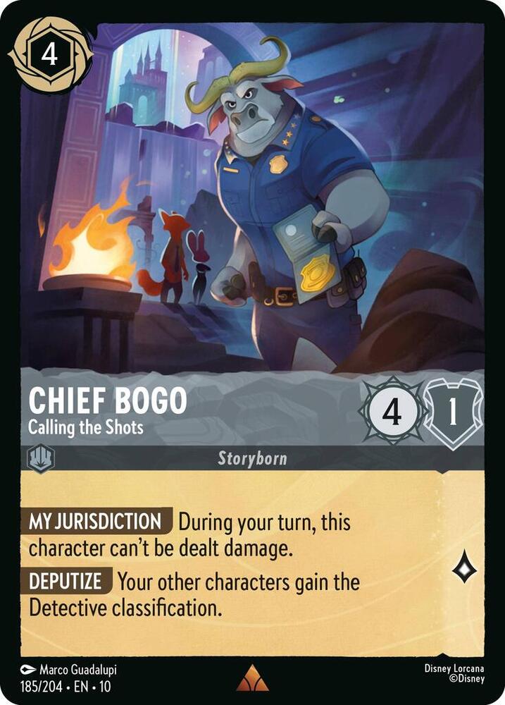 Chief Bogo - Calling the Shots 185/204 card from Whispers in the Well
