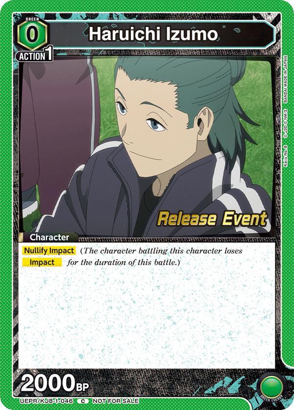 Haruichi Izumo UEPR/KJ8-1-046 card from UE12BT: Kaiju No. 8 Release Event Cards