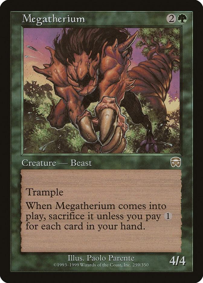 Megatherium 259 card from Mercadian Masques