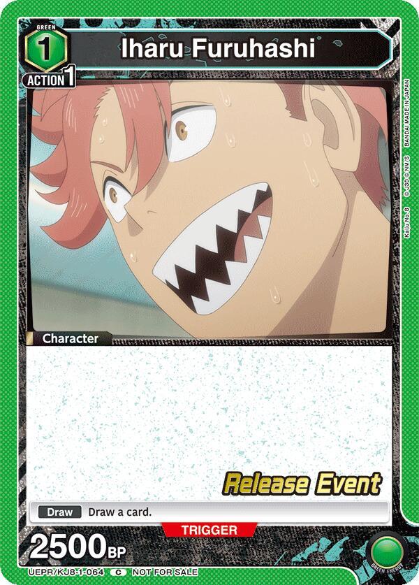 Iharu Furuhashi UEPR/KJ8-1-064 card from UE12BT: Kaiju No. 8 Release Event Cards